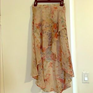 Beautiful high low Anthropologie skirt  XS